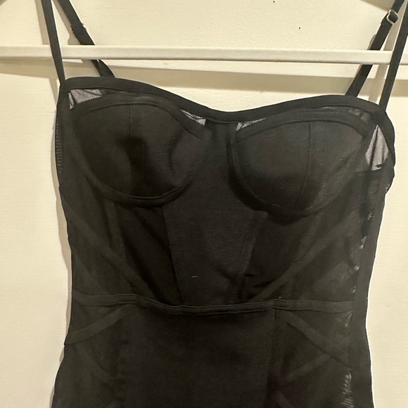 Black mesh minidress - Picture 6 of 7